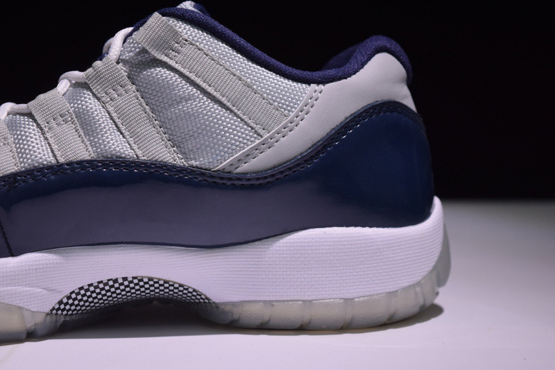 air jordan 11 retro low bg (gs) "georgetown" 528896-007