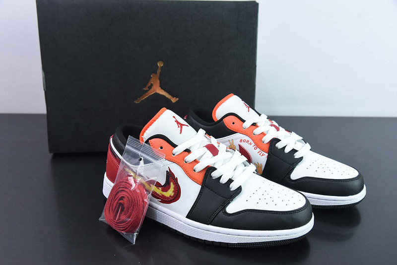 air jordan 1 low "flaming swh" fj7222-101